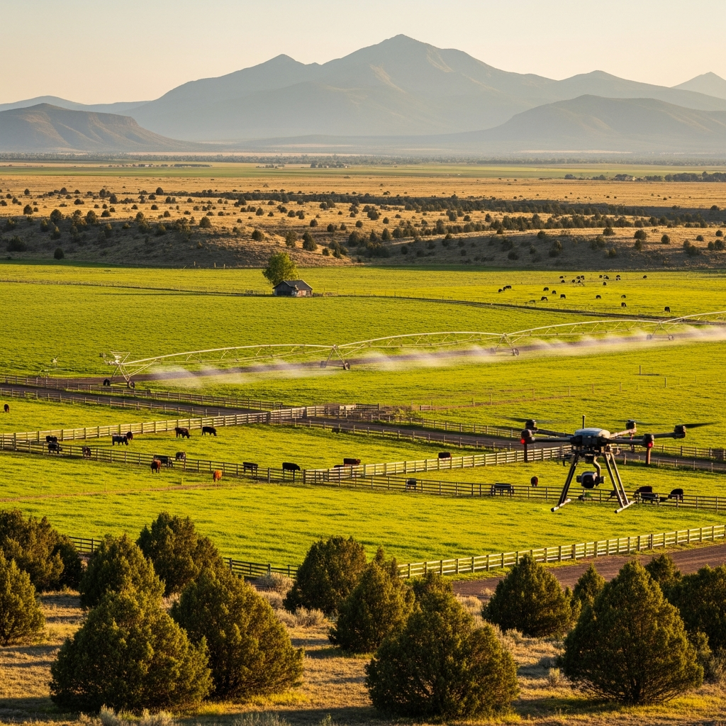 Agriculture surveying in Central Oregon